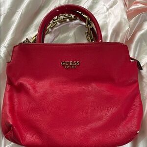Guess Bold Red Shoulder Bag